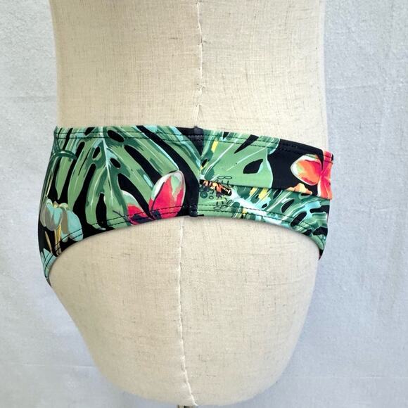 Shein Cheek Tropical Print Bikini Bottom Only Size Medium NWT Hawaiian Beach - Picture 9 of 15